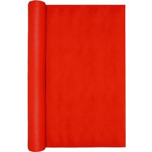 Red Carpet Runner for Party, 3 x 30 ft (1 Roll), Bright Color, Lays Flat Easily, Non Woven Fabric Floor Aisle Runner for Indoor Outdoor Wedding, Hollywood and Movie Night Theme Party Decor