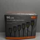 Otdair 96 LED Solar Lights Outdoor Upgraded 6 Pack, 43" Tall & Super Larger Size, Waterproof Solar Torch Light with Flickering Flame, 2200mAh Solar Tiki Torches Decoration Lights, for Path Yard Garden (Warm)