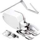 Open Toe Walking Foot W/Guide for Brother Sewing Machine Quilting and Sewing Presser Foot Stitch Through Multiple Layers and Match Prints,Fits for Brother, Janome, Singer, and More