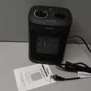 Space Heater, 1500W Electric Heaters Indoor Portable with Thermostat, PTC Fast Heating Ceramic Room Small Heater with Heating and Fan Modes for Bedroom, Office and Indoor Use (10IN)