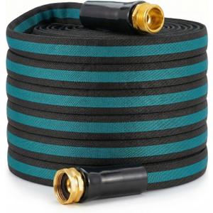50FT Lightweight Garden Hose – Kink-Resistant, Flexible, High-Pressure Hose for Outdoor Watering, Lawn Care, Garden, and Car Cleaning