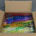 LiYiQ 292 Pcs Video Game Party Favors With Reusable Drinking Straws Cups Slap Bracelets Keychains Gift Tags Stamps Stickers and Twist Ties for Gamer Birthday Party Supplies