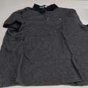 Calvin Klein Men's Jacquard Refined Polo (XX-Large, Black Beauty)