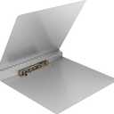 Aluminum Clipboard 11'' x 17'' Metal Fold-Over Panel Featuring an 7" Hinge Clip, Silver