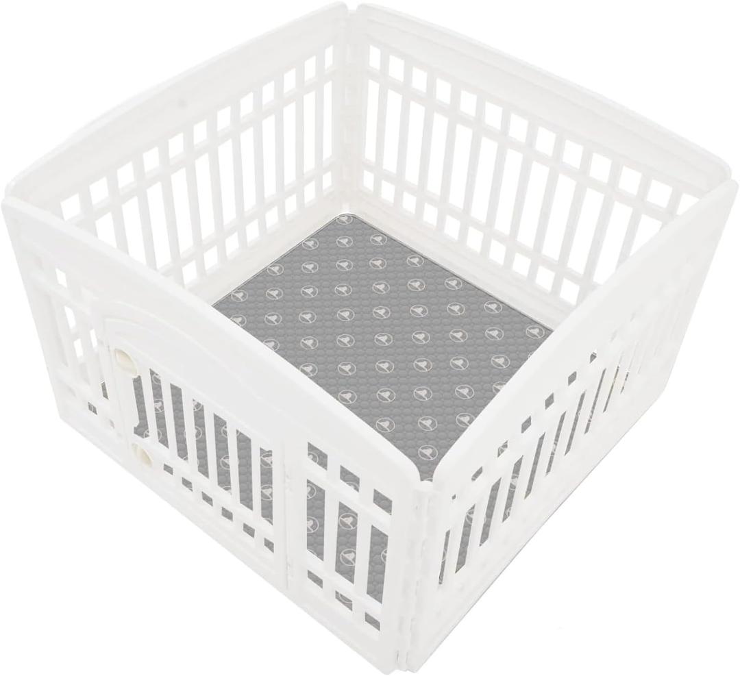 PJYuCien Washable Dog Playpen Mat, 36x 36, Leak-Proof Reusable Puppy Pee Pads, Non-Slip Pee Mat for Whelping Pads, Crate, Potty Training, Puppy Playpen (Note: Mat Only, Playpen Not Included) (36"x36" - Grey White - 1 Pack, Gray White)