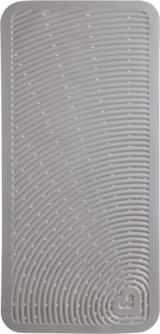 Munchkin Soft Spot Baby Bath Mat for Tub, Cushioned Bathtub Mat for Toddlers and Kids, 36"x17", Grey