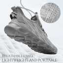 Sneakers for Men Running Casual Lightweight Tennis Shoes Walking Athletic Gym Workout Shoes Summer (8, Grey)