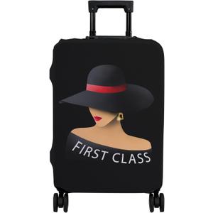 Luggage Cover Approved Travel Suitcase Protector Fashion Queen Elastic Washable Unique Themed Suitcase Covers for 29-32 Inch Luggage(XL) (11First Class)