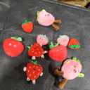 Hiboom 10 Pcs Strawberries Stuffed Plush Cuddly Cute Pocket-Sized Soft Stuffed Strawberry Plush Fruit Collectable Great Gift Ideas for Strawberry Lover Family Friend Loved One