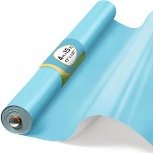 Sky Blue Bulletin Board Paper Roll 4x15ft Non-Woven Fabric, 48" x 144"