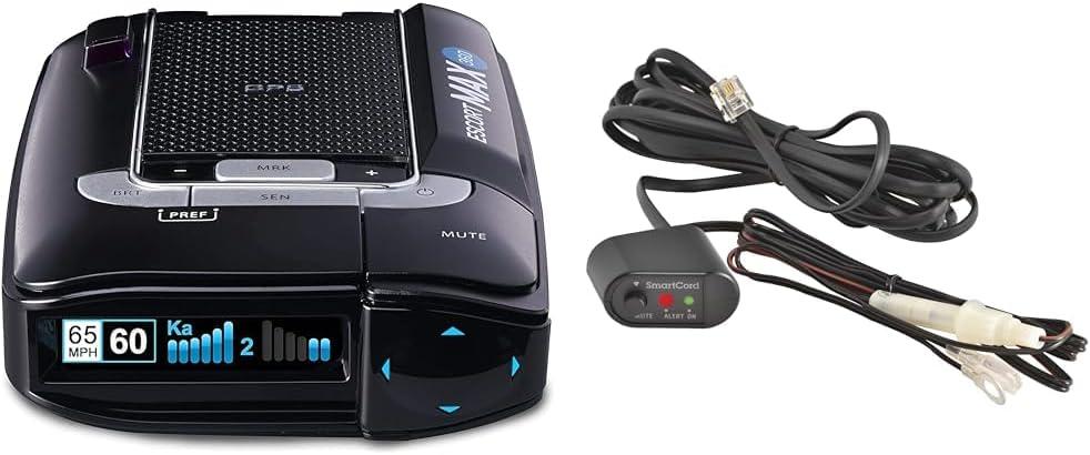 Escort Paquete de detector de radar lser Max 360 con SmartCord Directwire y luz roja