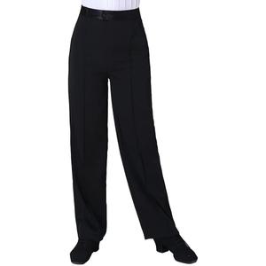 Boys Kids Latin Ballroom Dance Pants Elastic Waist Professional Jazz Modern Perfomance Trousers (10-11 Years, Black-3)