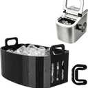 Replacement Ice Basket Compatible with Magic Chef & for Frigidaire Countertop Ice Makers - Durable Storage Bucket, Direct Fit Spare Part, No Assembly Required (Black)