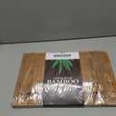 Kikcoin Bamboo Cutting Boards for Kitchen, (Set of 3) Kitchen Chopping Board with 3 Built-In Compartments and Juice Groove Heavy Duty Serving Tray Wood Butcher Block and Wooden Carving Board, Brown (Large)