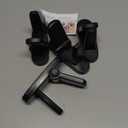 Childproof Door Lever Lock Baby Safety Locks for Doors (4 Pack) Improved Door Safety for Kids, 3M Adhesive No Drilling Child Safety Door Handle Lock. Simple Install, No Tools Needed (Black, 4)