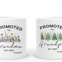 Promoted To Grandparents 2026 Coffee Mugs - New Grandma And Grandpa 2026 Mugs Set, Pregnancy Announcement For Grandparents Mug Set 11 oz (Grandparents 2026)
