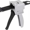 uxcell 50ml Manual AB Epoxy Resin Mixing Applicator Dispenser Gun with Glue Mixing Rate of 10:1