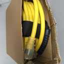 50ft Outdoor/Indoor Extension Cord with Lighted 10/3 Gauge Ultra 3 Prong Heavy Duty SJTW, Waterproof, Flexible Cold-Resistant,15A 125V 1875W, Yellow
