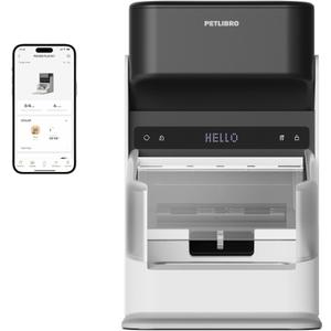 PETLIBRO Automatic Cat Feeder with RFID Collar Sensor, 5G&2.4G Wi-Fi Programmable Cat Food Dispenser, Cats Recognition & Diet Tracking for Multi-Pet Homes and Different Diets