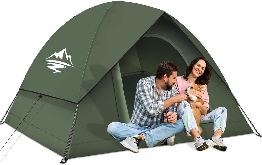 Tents for Camping 3-4 Person with Rainfly, Camping Tents Waterproof Windproof, Not Crowded for 2 Person Camping Tent, Outdoor Dome Tent Easy Setup, Backpacking Tent for Adventure Backyard