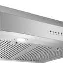 COSMO UC30 29.5 in. Ducted Under Cabinet Range Hood, Kitchen Over Stove Vent, 3-Speed Fan, Permanent Filters, LED Lights in Stainless Steel, 30 inch