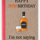 2 x Cool 70th Birthday Gifts for Men Women, Funny 70th Birthday Cards for Him Husband, Unique 70 Year Old Birthday Decorationsfor Mom Dad