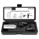 BILITOOLS 3-Piece O2 Oxygen Sensor Socket Set, Offset Oxygen Sensor Wrench Set 7/8" (22mm) x 3/8" & 1/2" Drive