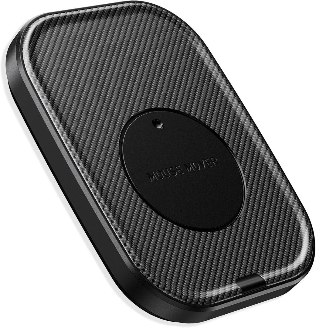 Mouse Jiggler Undetectable  Ultra Slim Mouse Mover with Realistic Movement, No Software Needed, Keeps Your PC Awake and Active, Keeps Computer Awake for Office or Remote Work - Black