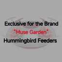 Muse Garden Upgraded Replacement Metal Base, Fits Hummingbird Feeders of Muse Garden Only, No Rust, Safe for Hummingbirds, Silver+Red Color Bottom