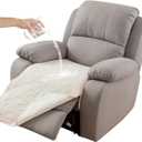 Genina 100% Waterproof Recliner Chair Covers, Anti-Slip Recliner Cover Dog Chair Cover Furniture Protector, Chair Sofa Slipcover for Pets Dogs, 1 Piece (Beige, Recliner) (Recliner (1 Piece 23.6x39.3 Inch))