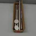 Shower Curtain Rod, 1" Diameter Heavy Duty Tension Shower Rod, Non Slip Adjustable 28-74 inch No Drill Shower Curtain Rods Spring Tension For Bathroom, Shower Stall, No Rust, Brushed Nickel