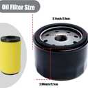 Z355E Air Filter Oil Filter Replacement for John Deer Z335E Z345M Z345R Z345 Z225 Z235 Z355R E120 Z335 Z355 Z335M 17.5hp 19.5hp 20hp 21hp Engine Parts Tune Up Kit for 4648 Mower