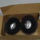 Eco Walker 4 Inch Wire Cup Brush Set for Angle Grinder Ideal for Paint Stripping and Heavy Duty Conditioning, 5/8-11 Threaded Arbor (2pcs)