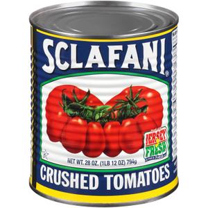 Sclafani Crushed Tomatoes, 28 Ounce (Pack of 12) (EXP 03/24/28)