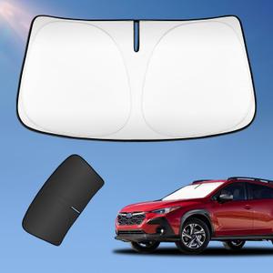 for Subaru CrossTrek 2018-2025 2026 Sun Shade Sunshade Windshield Cover | 4-Layers Sun Shield 250T Foldabe Sun Visor Front Window Shade Blocks UV Sun Protector Car Accessories