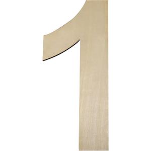 HILAZA 12 Inch Large Wooden Number 1, 1/4 Inch Thick Unfinished Blank Wood Number Slice Sign Board for Wall Decor, Craft, DIY Project, Birthday Wedding Party Decoration