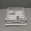 2 Pack White Flush Mount Ceiling Light, Farmhouse Ceiling Light Fixtures, 2-Light Rustic Metal Finish Industrial Kitchen Light Fixture for Bedroom, Hallway Light (2 Pack(9.8 in))