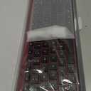 Rechargeable Wireless Keyboard and Mouse Combo, Vssoplor 2.4GHz Ultra Quiet & Slim Full Size Keyboard with 3-Level DPI Mouse for Windows PC Laptop, Black and Wine Red