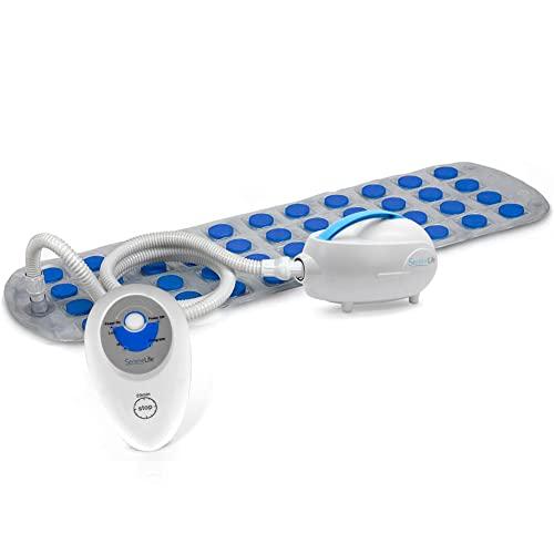 Electric Bathtub Bubble Massage Mat - Waterproof Tub Massaging Spa, Full Body Bubbling Bath Thermal Massager Machine w/ Heat, Motorized Air Pump, Aroma Clip for Oil - SereneLife PHSPAMT24HT