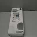 4 Tier Clothes Drying Rack Foldable | Foldable Clothing Drying Rack | Laundry Drying Rack Collapsible for Laundry Room, Dorm, Expandable Sturdy Metal Design | Black 29"L x 11.5"W x 53"H