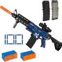 Automatic Toy Gun for Guns Dart, Electric Sniper Toy Guns Soft Bullets Shoot Faster Burst Soft Bullets Toy Gun for Boys,Toy Foam Blasters Guns with 100 Toy Sniper Darts for Kids