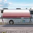 Suncode Reinforced RV Awning Fabric Replacement, Heavy-Duty Waterproof Vinyl Canopy with Tear-Resistant Top Edge, Universal Fit for Camper Trailer Motorhome,15'(Fabric 14'2") Burgundy Fade