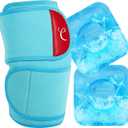 Comfytemp Large Knee Ice Pack Wrap with 2 Soft Gel Packs, Reusable Compression Knee Brace for Meniscus Tear, Cold Bag for Injury, Joint Pain Relief, Arthritis, ACL, After Surgery Men Women Recovery
