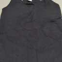Lands' End Womens Cotton Tank Top Black Regular Small
