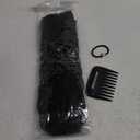 REECHO Hair Extensions, 4PCS Clip in Hair Extensions 12" Short Curly Wavy Black Hair Extensions Invisible Lace Weft Natural Soft Hairpieces for Women  Black