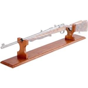 Tabletop Rifle Display Stand, 36" Oak Gun Rack