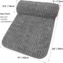 Memory Foam Headrest Pillow for Neck Pain Relief & Cervical Support - Ergonomic Neck Cushion for Office Chair, Car, Recliner, Sofa - Breathable & Pressure Relief (Gray, 17" W x 2.7" D)