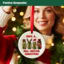 3 x Pickle Gifts Christmas Ornament for Women Men, Pickle Ornaments Gifts for Christmas Tree