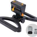 Melnor 65131AMZ MiniMax Turbo Oscillator Sprinkler, 4000 sq. ft., 4-Way Adjustable, Quick Connect Bundle, Black, Yellow