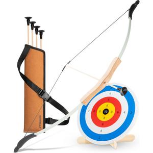 BOWRILLA® Kids Bow and Arrow Set with Suction Cup Arrows & Target – Archery Set for Kids Indoor & Outdoor – Bow and Arrow for Kids Ages 4-12